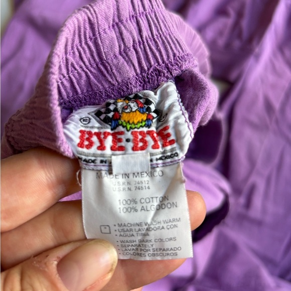 Vintage Bye Bye Cancun Purple Two Piece Set XL - Picture 4 of 5
